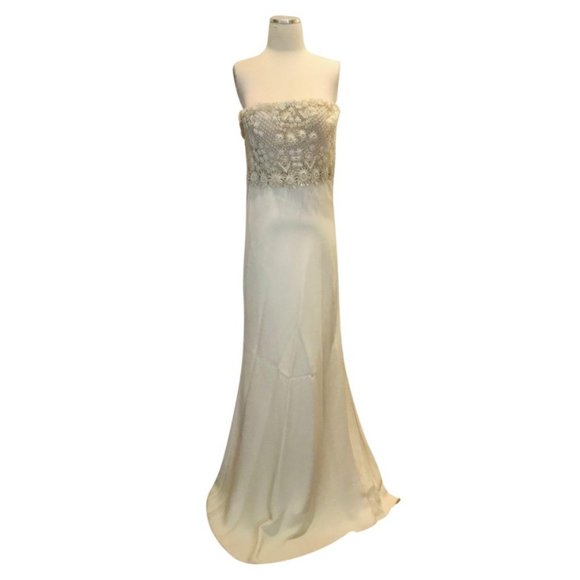 Valentino Dresses & Skirts - Valentino Wedding Corset Applique Dress AS-IS 40 4